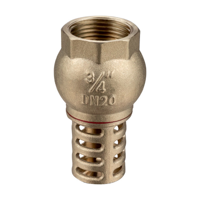 TMOK PN16 DN 15 Manual Control 2 Inch Brass Filter Foot Valve For Water Pumps