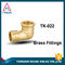 1/2 &quot;NPT Union Two Way Flow Thread Female Brass Elbow Connector